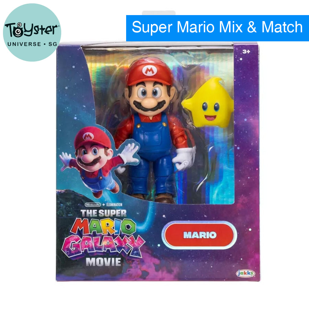 The Super Mario Galaxy Movie - 5” Figure Series – Mario Figure with Luma Star Accessory - Nintendo