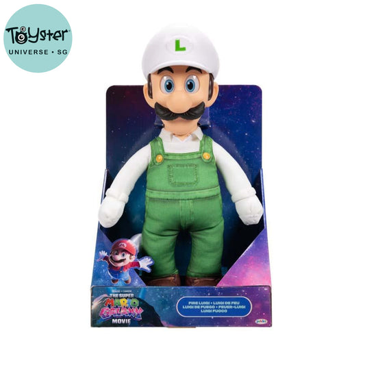 The Super Mario Galaxy Movie Fire Luigi Posable Plush 15 inch - Nintendo
