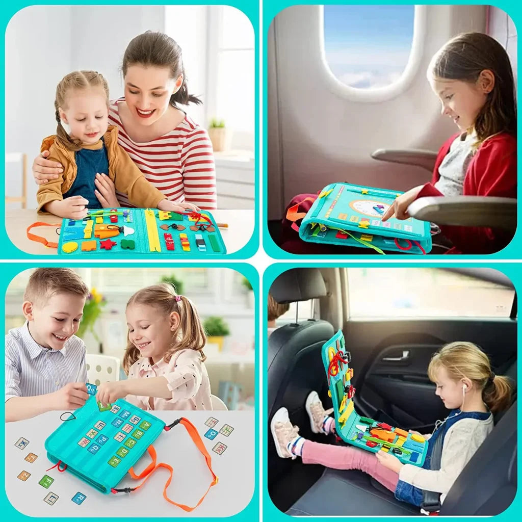 Toddlers Montessori Toys Busy Board Sensory