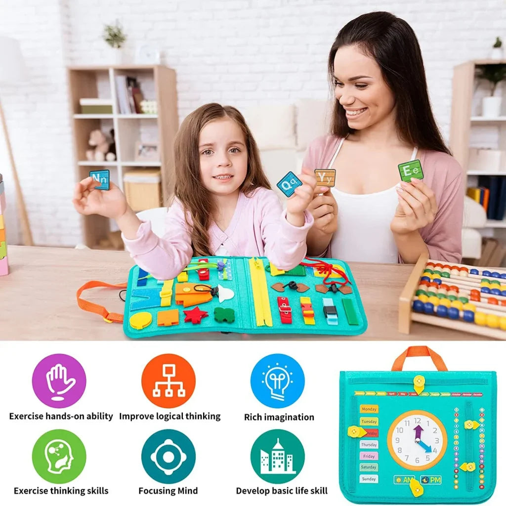 Toddlers Montessori Toys Busy Board Sensory