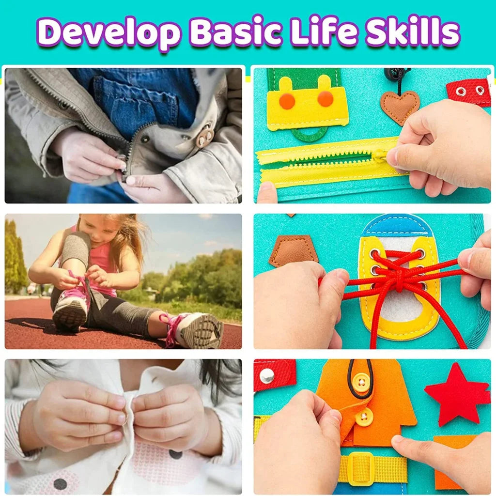 Toddlers Montessori Toys Busy Board Sensory