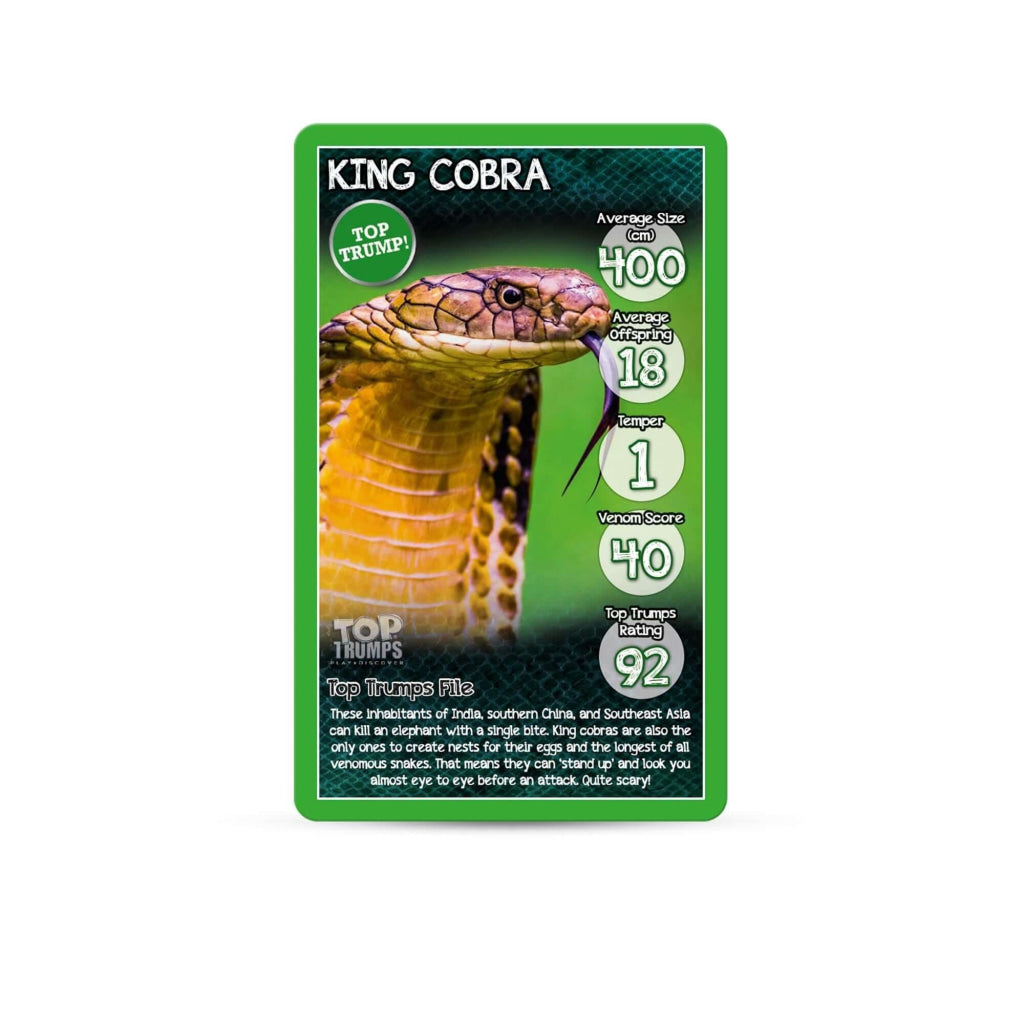 Top Trumps Snakes Card Game