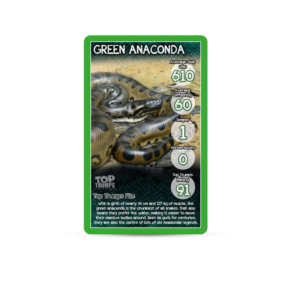 Top Trumps Snakes Card Game