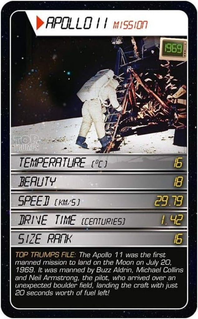 Top Trumps Space Card Game
