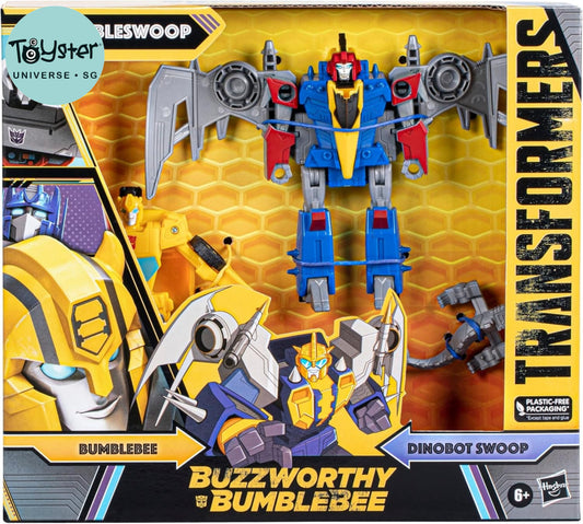 Transformers Buzzworthy Bumblebee Dino Combiner Bumbleswoop - Transformers