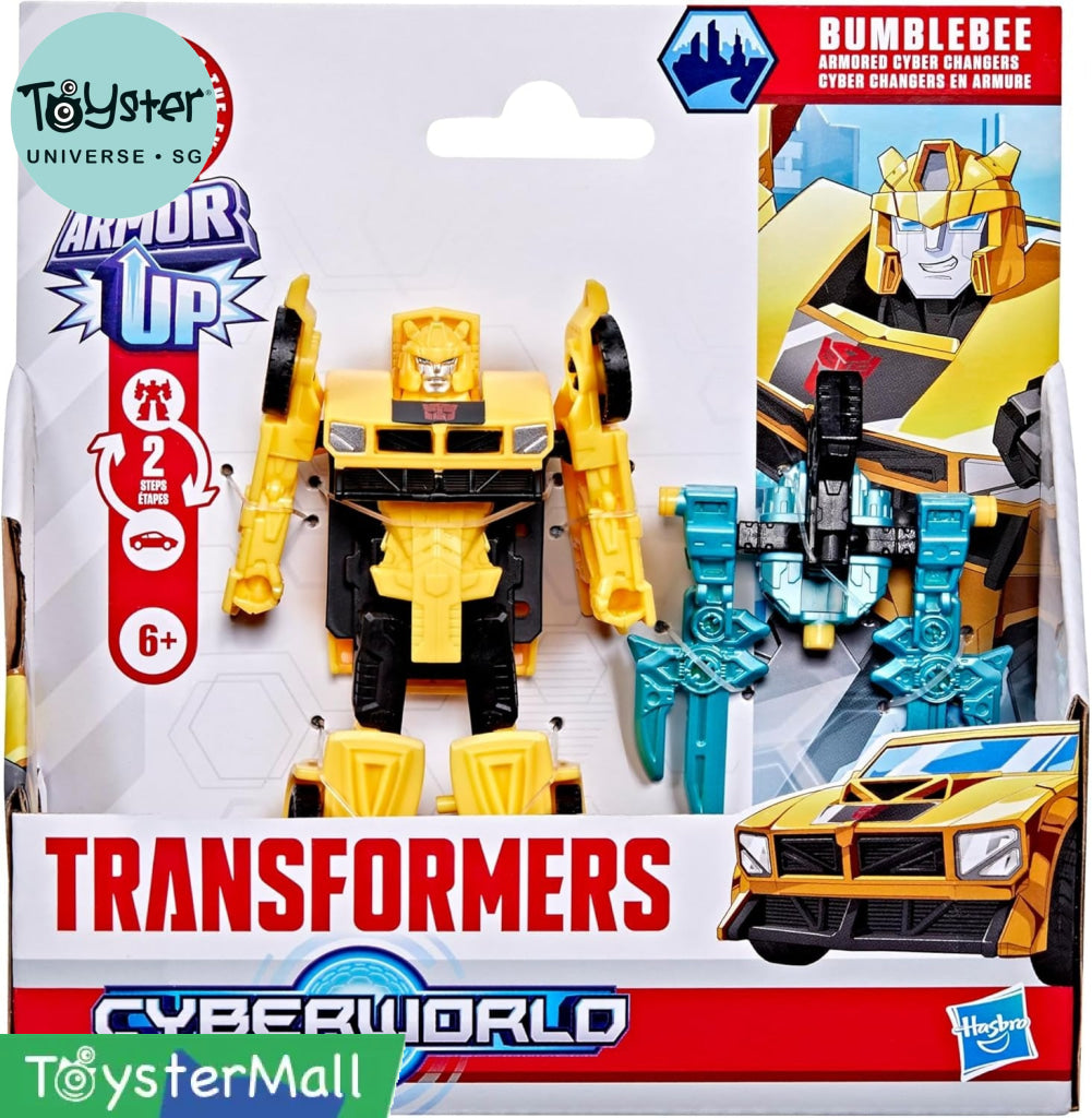 Transformers Cyberworld Armored Cyber Changers Bumblebee - Transformers