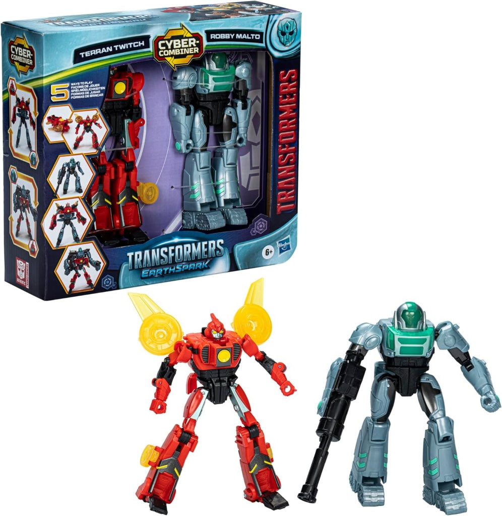 Transformers EarthSpark Cyber-Combiner Terran Twitch and Robby Malto - Transformers