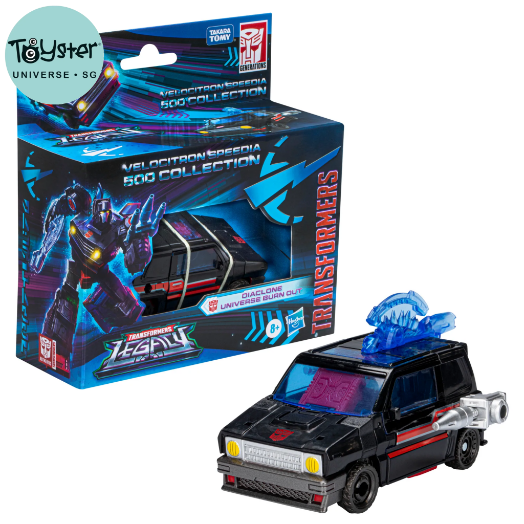 Transformers Legacy Velocitron Speedia 500 Collection Deluxe Diaclone Universe Burn Out