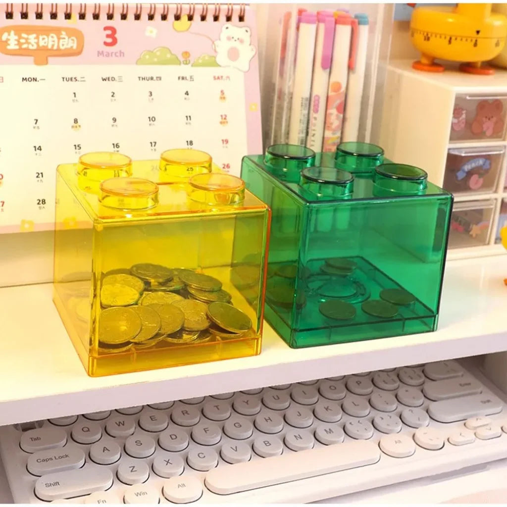 Transparent Color Box Transparent Jelly Color Building Block Saving Box - TOYSTER.SG ...