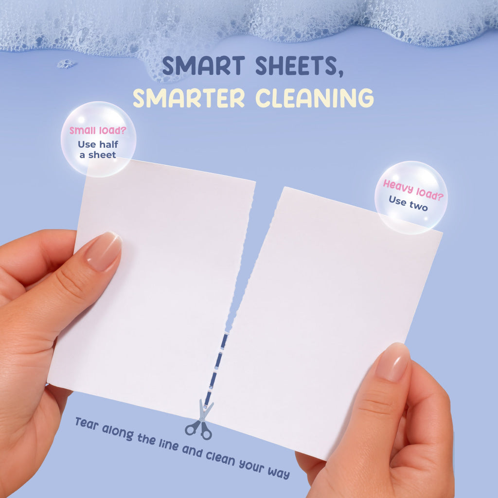 [Travel Size] Baby Safe Laundry Sheets - Fresh Cotton