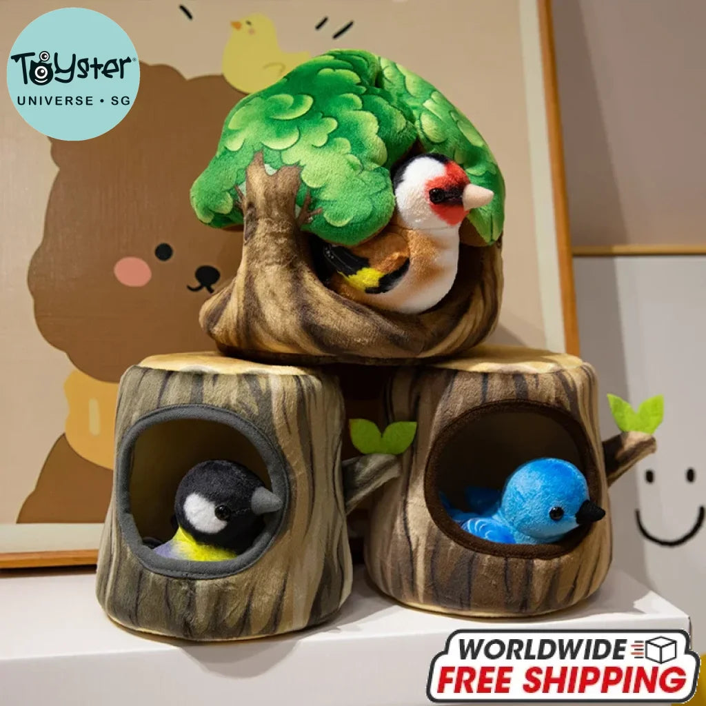 Tree House Bird Nest Plush Toy