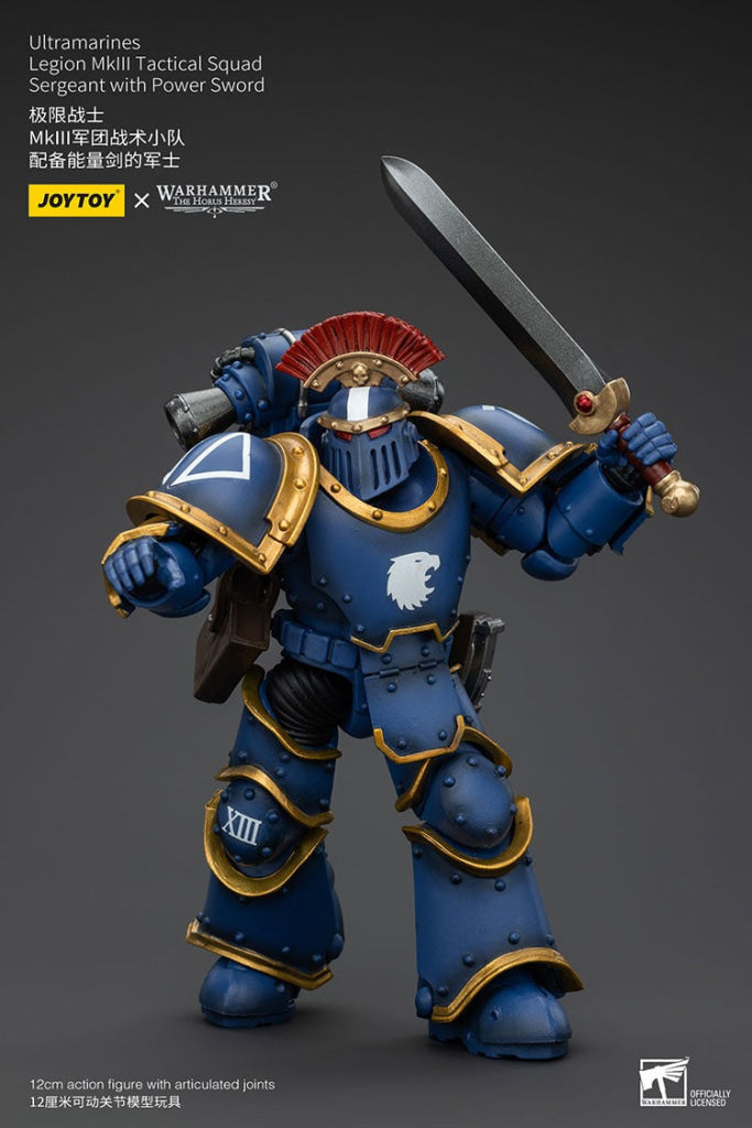 Ultramarines Legion Mkiii Tactical Squad Sergeant With Power Sword Jt00102 Warhammer 40K