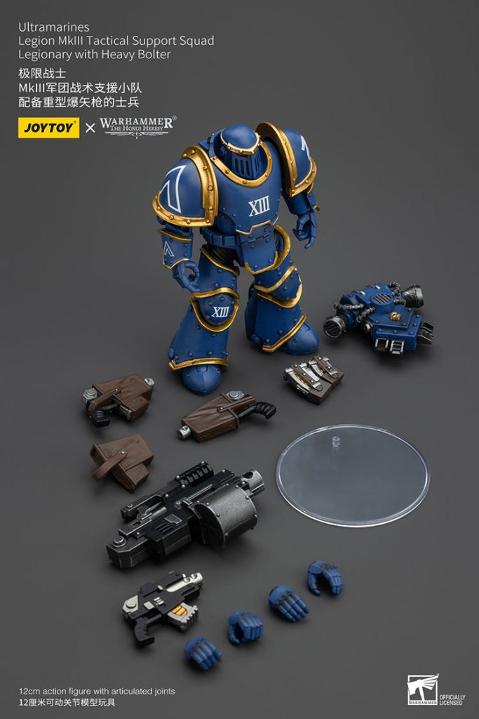 Ultramarines Legion Mkiii Tactical Support Squad Legionary With Heavy Bolter Jt00119 Warhammer 40K