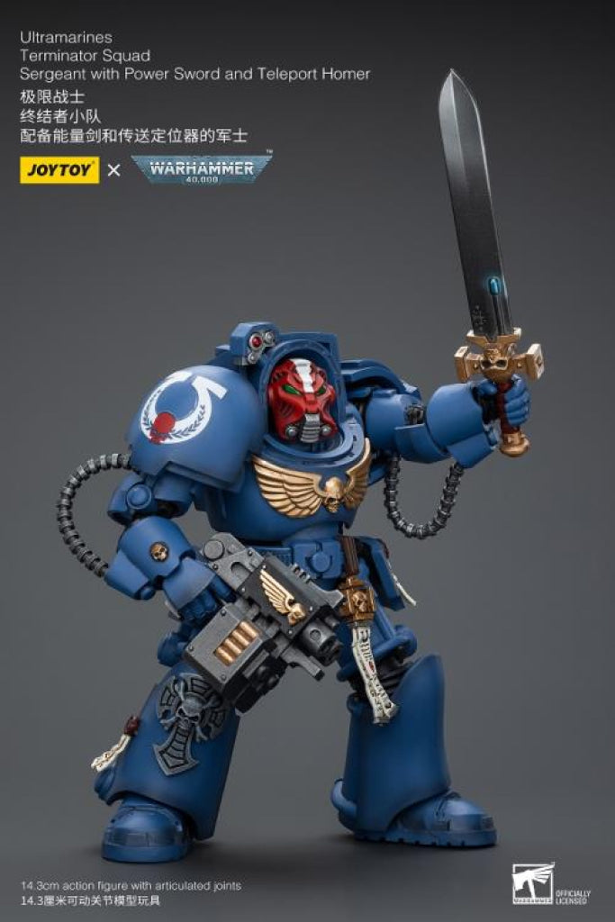 Ultramarines Terminator Squad Sergeant With Power Sword And Teleport Homer Jt9923 Warhammer 40K
