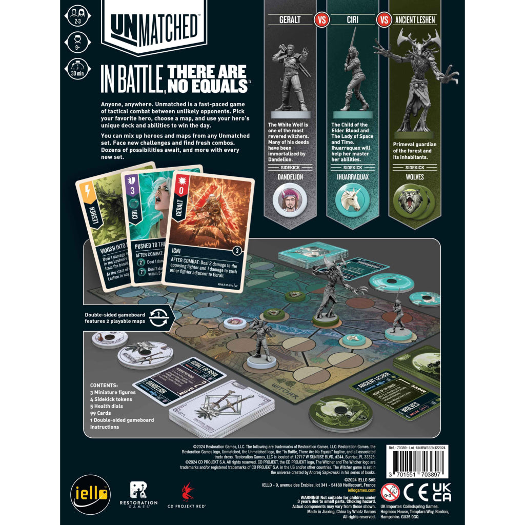 Unmatched: The Witcher Bundle with Foil Cards - Board Games