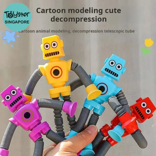 Versatile Suction Cup Robot Telescopic Tube 5Pcs