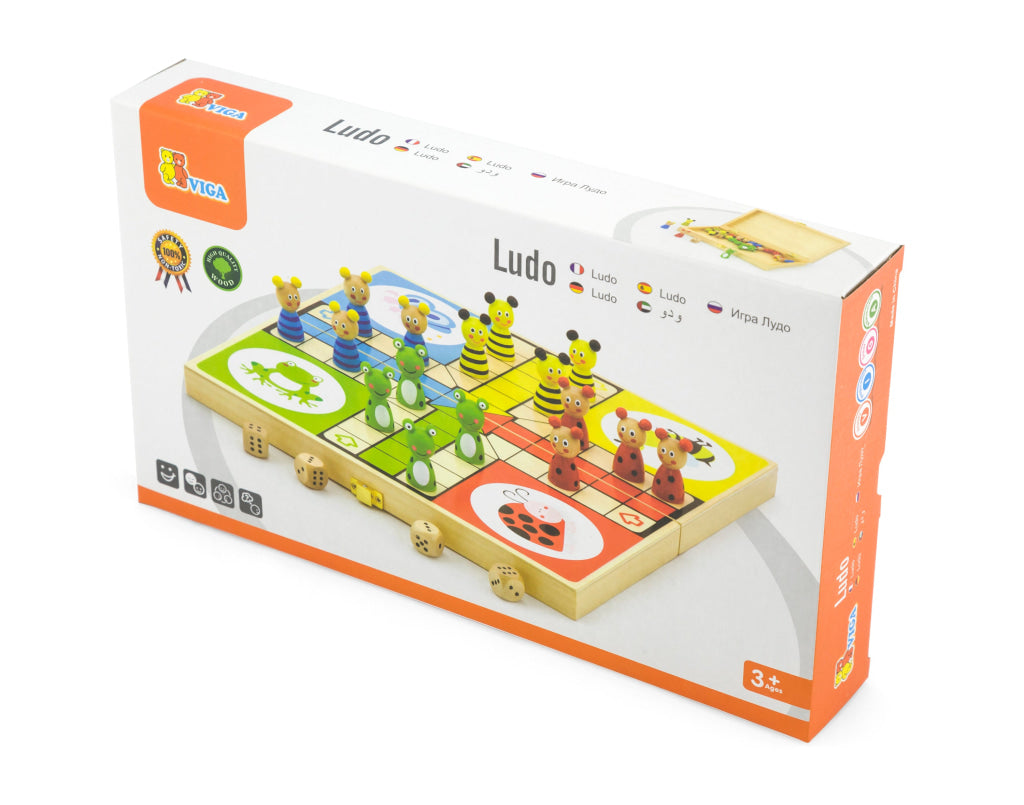 Viga Wooden Ludo Board Game