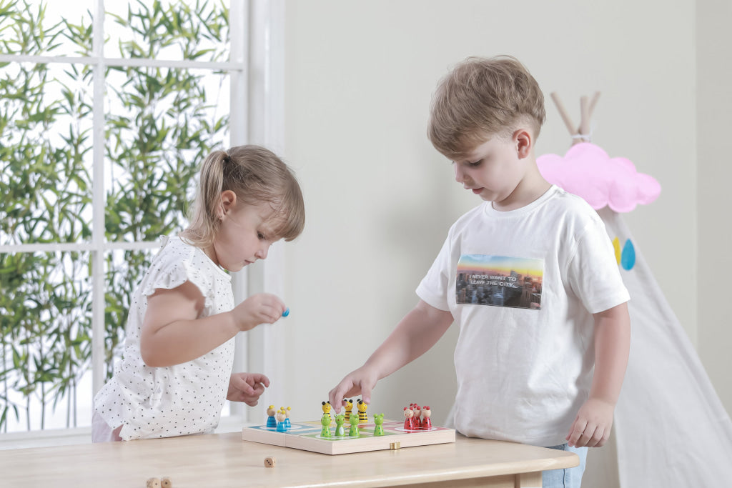 Viga Wooden Ludo Board Game