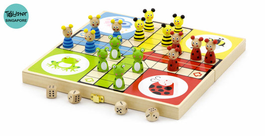 Viga Wooden Ludo Board Game