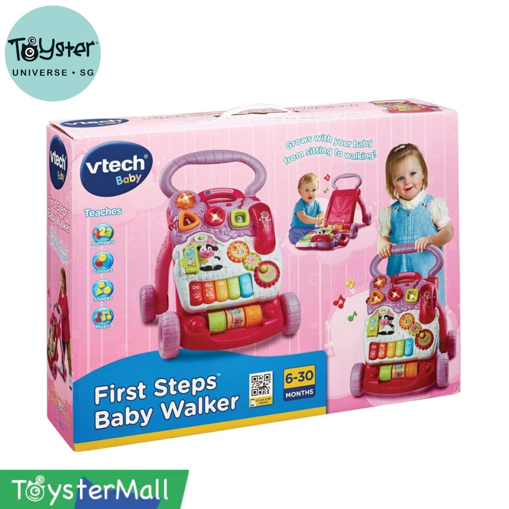 Vtech First Steps Baby Walker Pink – Toyster Universe Singapore