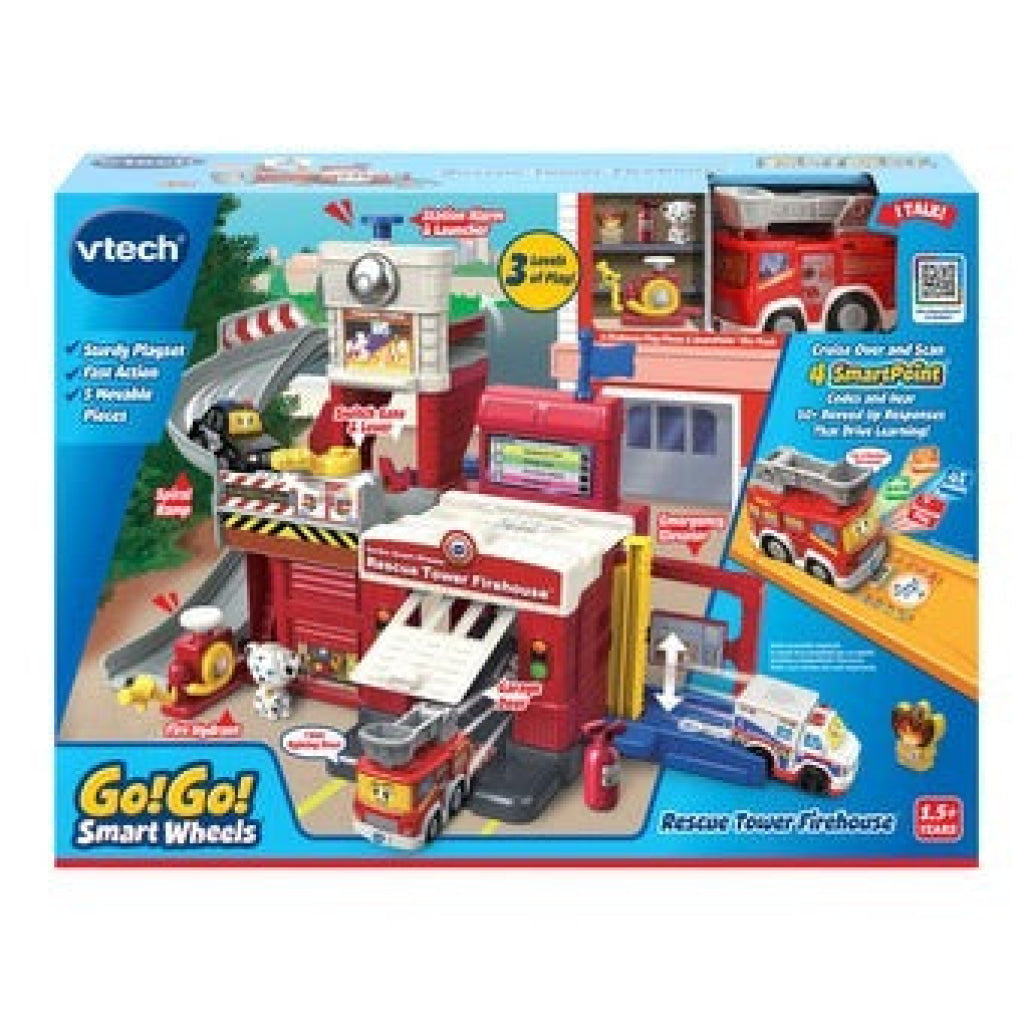 VTech Go! Go! Smart Wheels Rescue Tower Firehouse - VTech