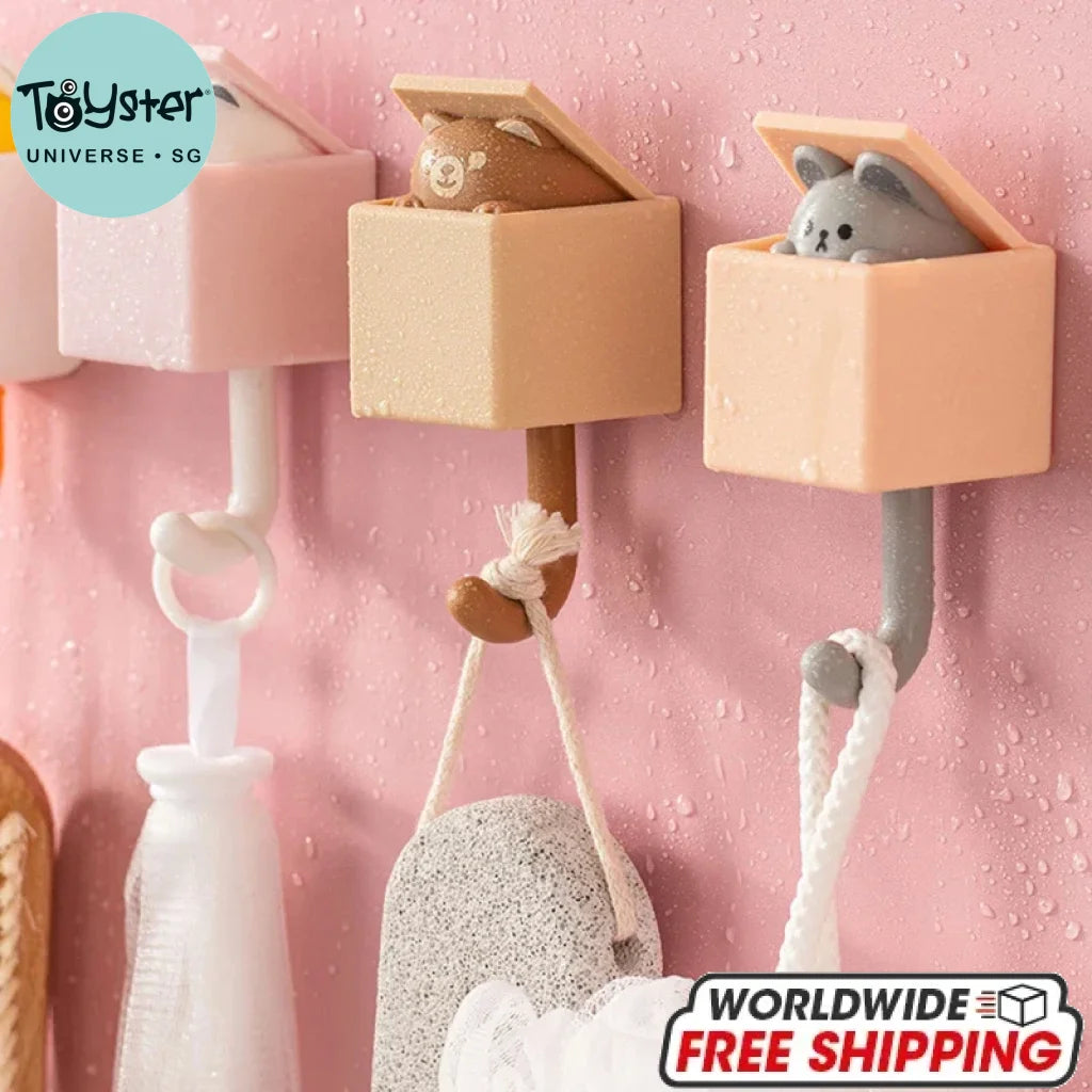 Wall Animal Decorative Hooks Cat Hooks
