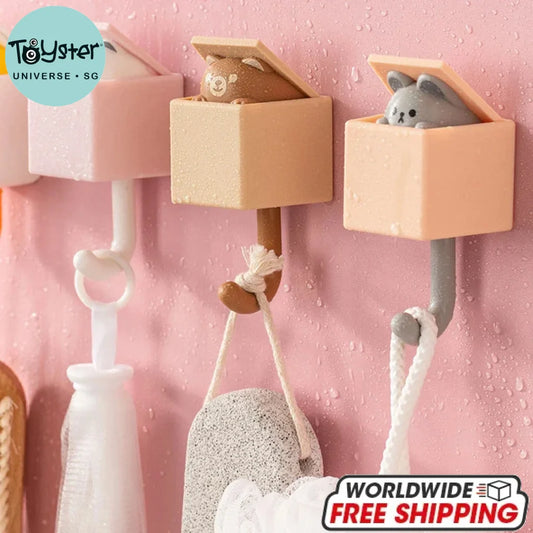 Wall Animal Decorative Hooks Cat Hooks