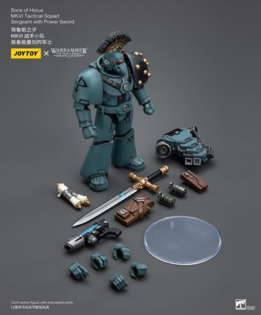 Sons Of Horus: Mkvi Tactical Squad Sergeant With Power Sword Jt9466 Warhammer 40K