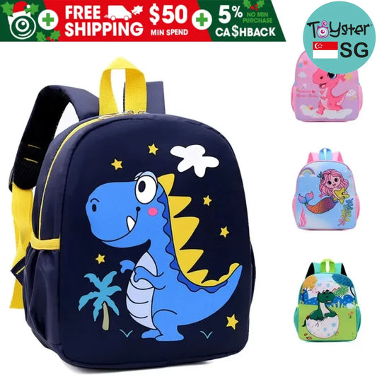 Waterproof Cute Dinosaur Printed Backpack