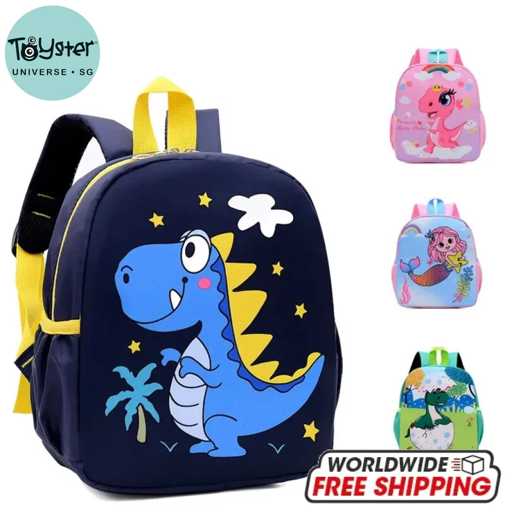 Waterproof Cute Dinosaur Printed Backpack