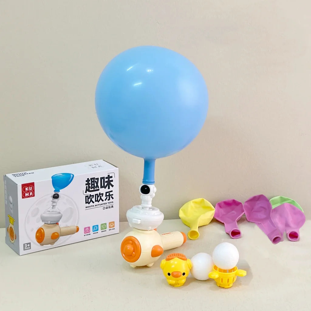 Whistle Ball Blowing Pipe Ball Three in One Sensory - Yellow / China Mainland