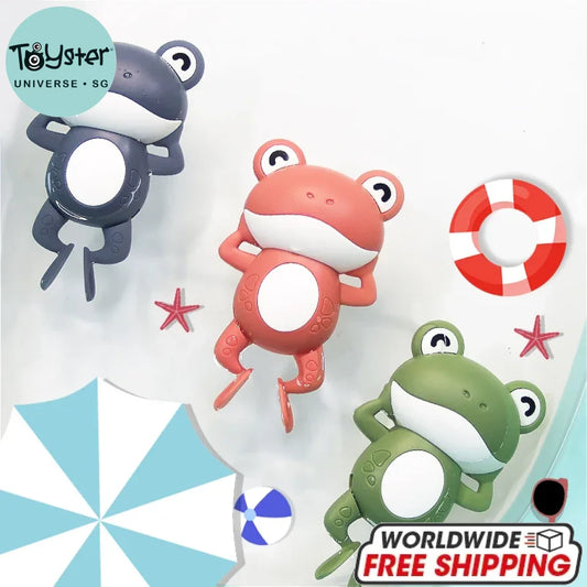 Wind Up Swimming Frogs Bath Toy