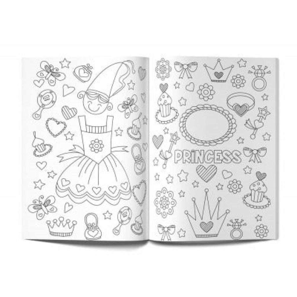Wonder House - Doodle Coloring For Kids: Pink Edition Doodle