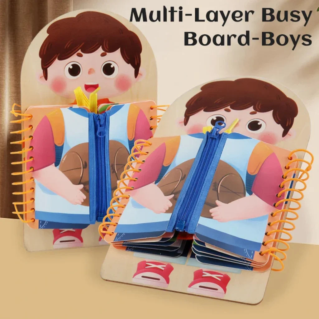 Wooden Activity Board Development Toys Boy