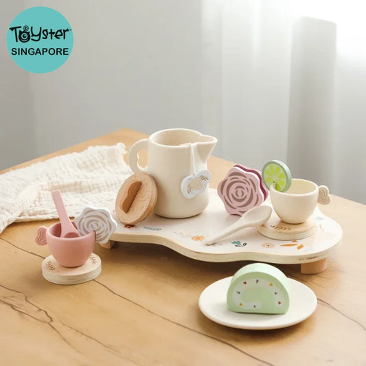 Wooden Afternoon Tea Set