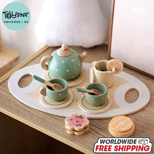 Wooden Afternoon Tea Set