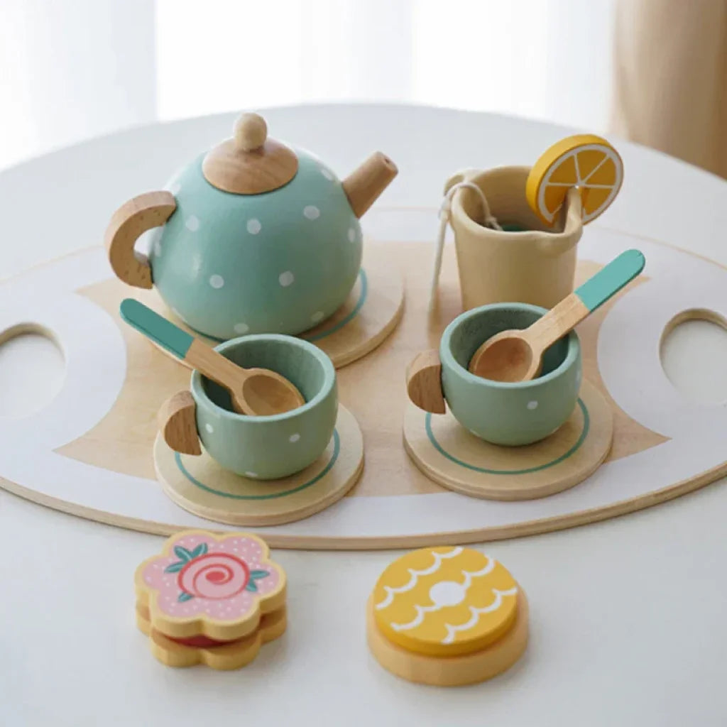 Wooden Afternoon Tea Set