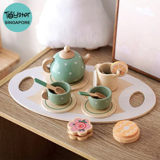 Wooden Afternoon Tea Set