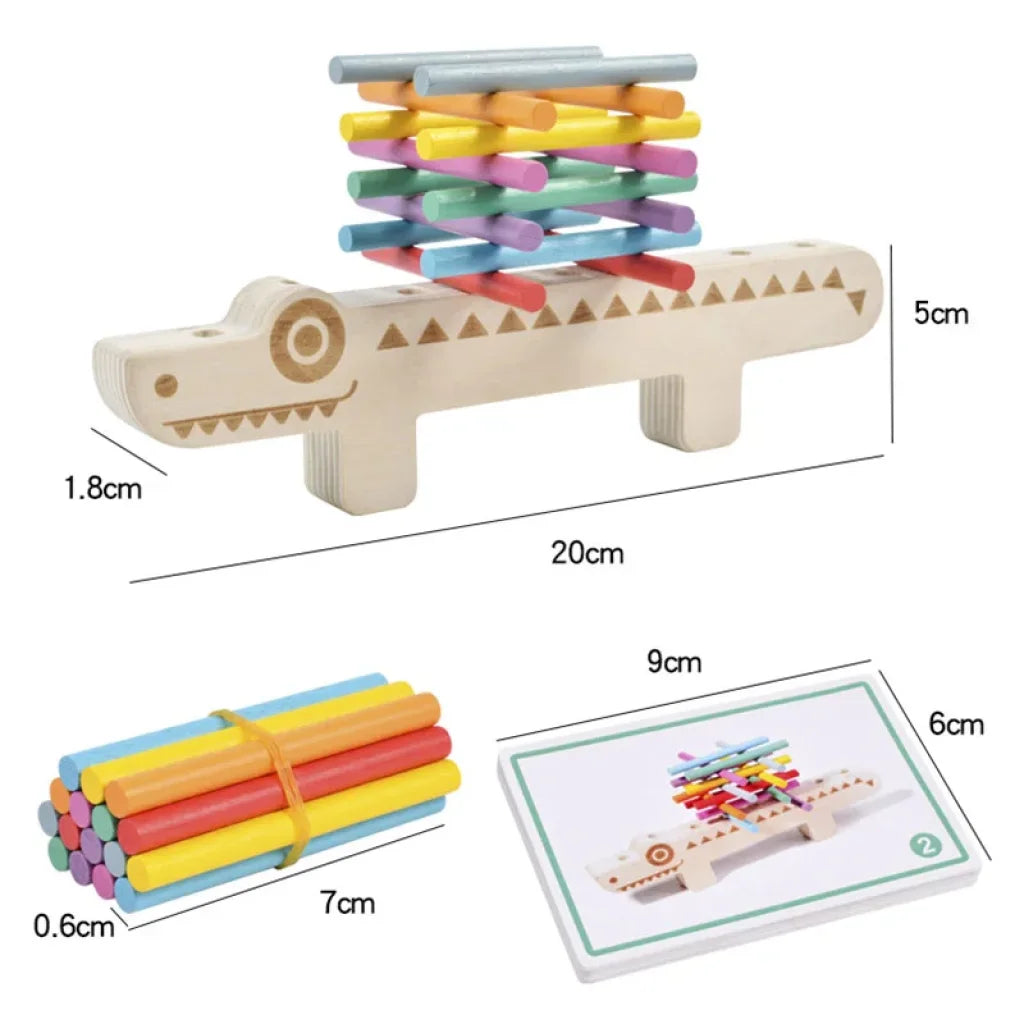 Wooden Toy Colour Matching Games - As shown