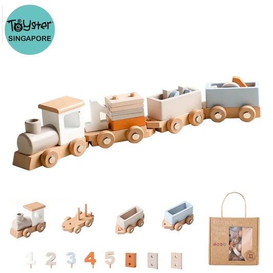 Wooden Train Birthday Montessori Toys