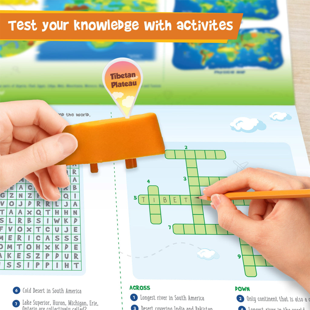World Interactive Geography Puzzle – Physical Features & Landforms - Mapology