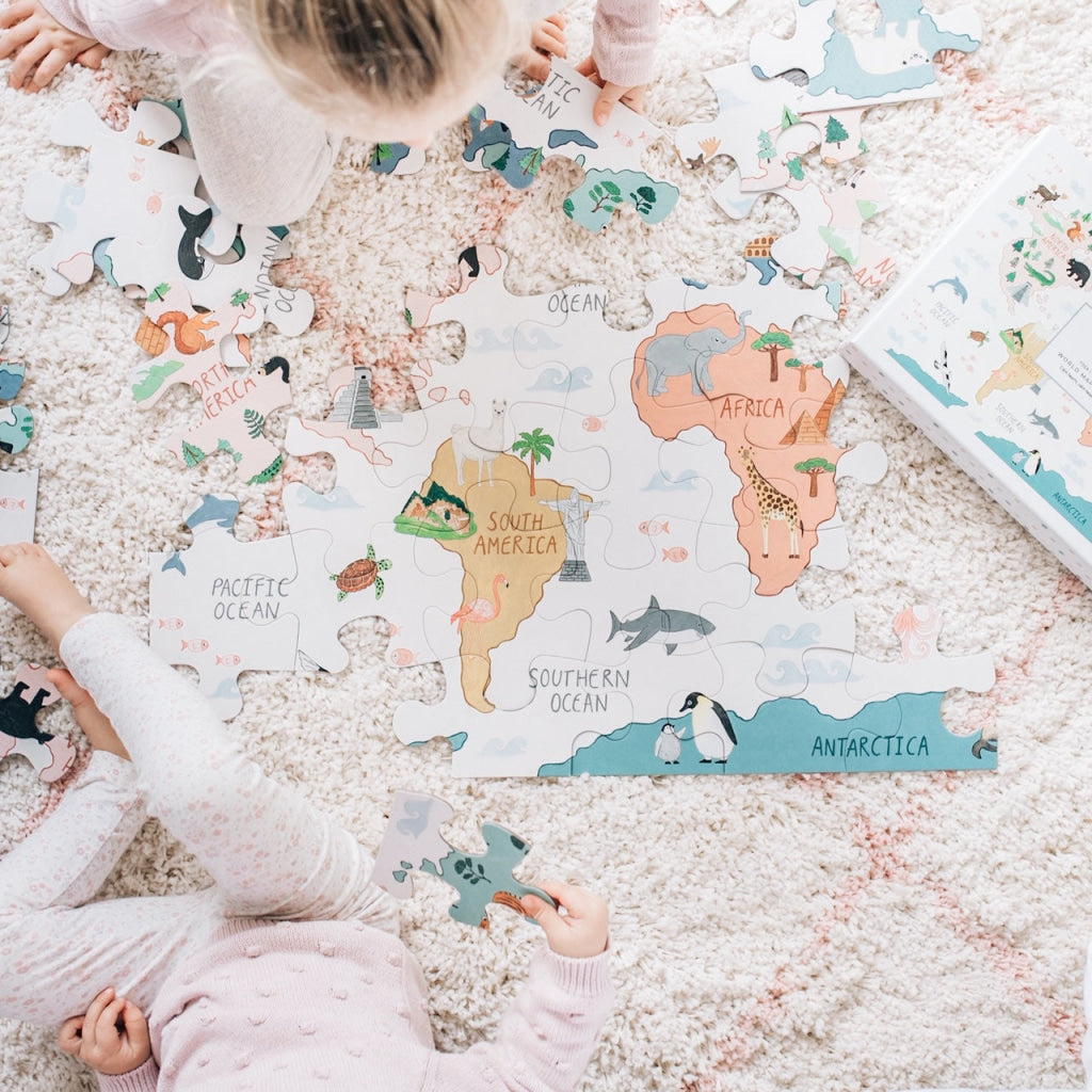 World Map Floor Puzzle - Activity Toys