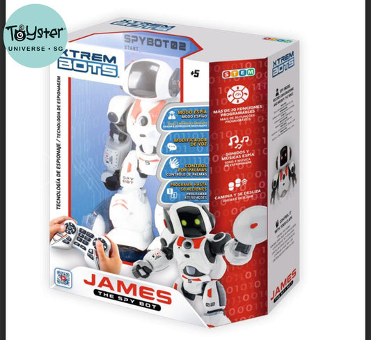 Xtrem Bots – James - The Spy Bot Clementoni