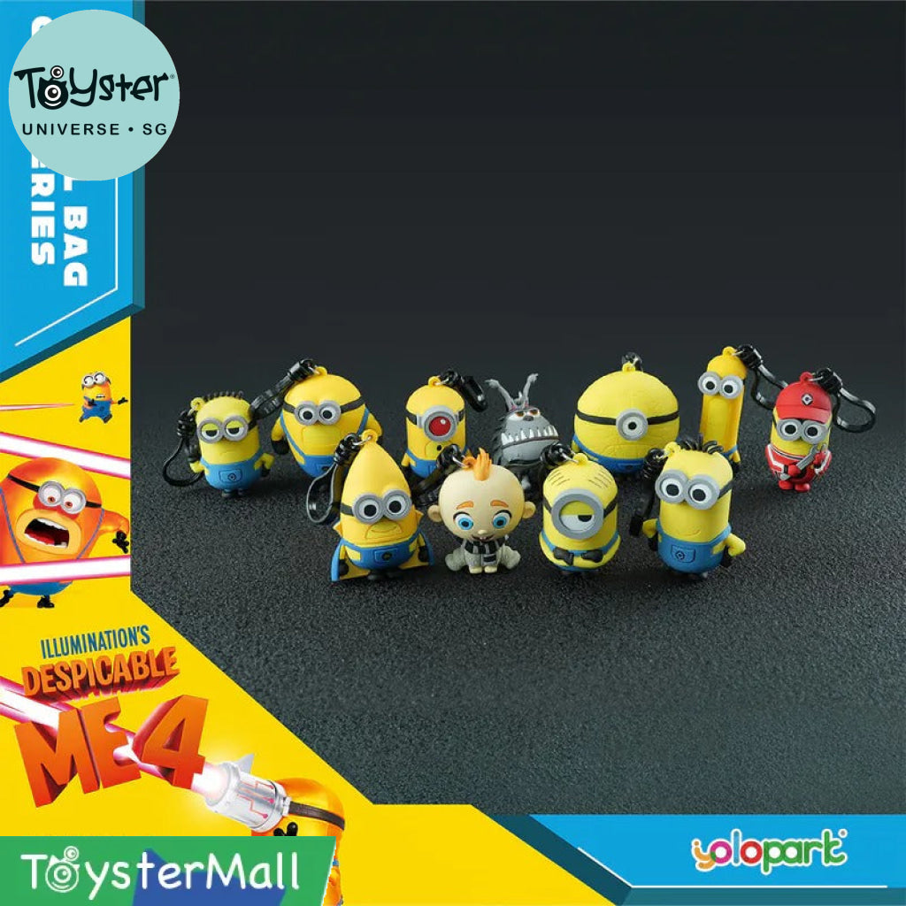 Yolopark Despicable Me 4 - 3D Foam Bag Clip Series Minions