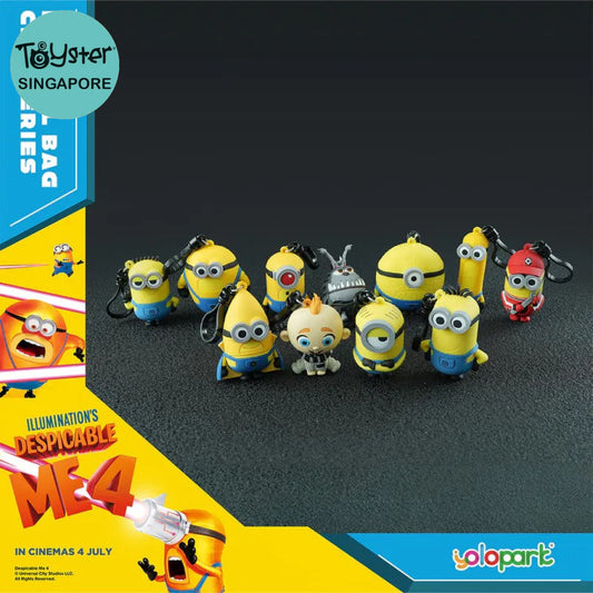 Yolopark Despicable Me 4 - 3D Foam Bag Clip Series Minions