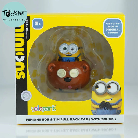Yolopark Despicable Me 4 - Minions Bear Pull Back Function Car (With Sound)
