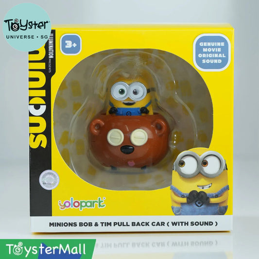 Yolopark Despicable Me 4 - Minions Bear Pull Back Function Car (With Sound)