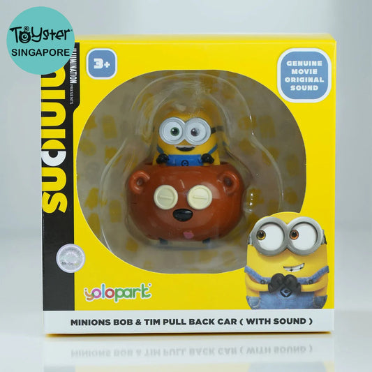 Yolopark Despicable Me 4 - Minions Bear Pull Back Function Car (With Sound)