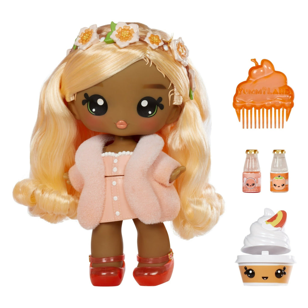 Yummiland Large Doll With Lipgloss Pet - Piper Peach