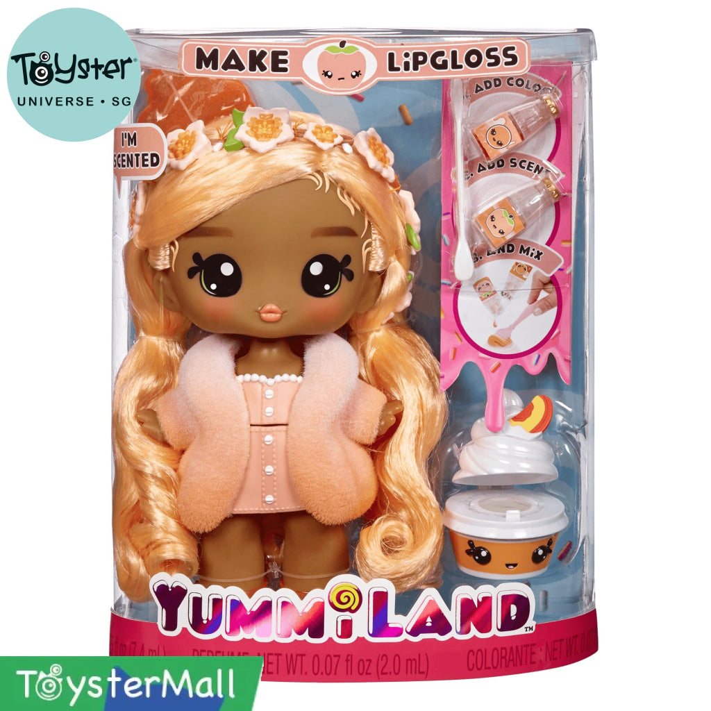 Yummiland Large Doll With Lipgloss Pet - Piper Peach